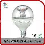G16.5 350LM 4.5W REPLACEMENT 30W E12 SPHERICAL CLEAR LIGHT BULB WITH UL STANDARD thumbnail-1
