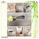 Carved Hinged Mdf Pine Paulownia Wood Tissue Box thumbnail-6