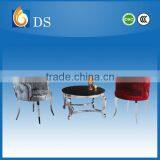 Stainless Steel High Gloss Round Coffee Table thumbnail-1