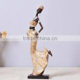 Unique Style Resin Black African Lady Dancing Figurines thumbnail-3