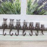 The England Style Antique Cast Wrought Iron Wall Key Hook thumbnail-1