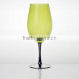 Color Red Wine Glass With Silver Stem and Base thumbnail-4