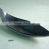 Cast Aluminum Emboss Bowl With Enamel Ovla Shape With Raised Corner, Also Available in Food Safe Enamel and Metal