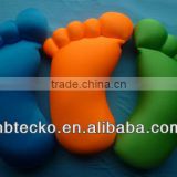 Promotion cute design foot polystyrene bead pillow