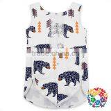 New Style Children Sleeveless Lace Onesie Boutique Jumpsuit Smocked Children Romper thumbnail-1