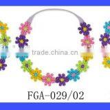 Cheap Rainbow Baby Flower Elastic Lace Headband thumbnail-5