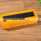 Pine Customize Multicellular Glass Display Wooden Box 4 Grids Packaging Box Tea Storage Gift Jewelry Box 15*15*5.2cm thumbnail-5