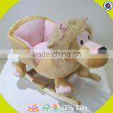 2017 New Design Sheep Animal Baby Wooden Rocking Horse Kit Wholesale Cheap Kids Wooden Rocking Horse Kit With Music W16D098 thumbnail-4