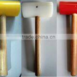 PPH Mallet Hammer HDPE Mallet Hammer With Wooden Handle