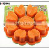 11010 Flower t Shape Silicone Cake Mold thumbnail-5