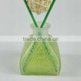 Fresh Green Yurt Glass Bottle for 50ml Reed Diffuser With Cork/glass Stopper