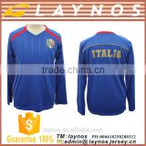 Factory price good quality long sleeve club team soccer jersey
