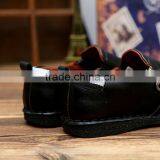 Dark Blue Genuine Leather Men Business Casual Shoes Fashion Best Quality, Lace up Relaxation Leather Shoes Men Fashion Style thumbnail-5