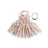 Summer Kids Dress Casual Baby Girl Floral Mash Dresses thumbnail-2