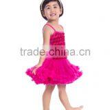 2017 Wholesale Rosette Flower Girls Harness Tutu Dress Baby Party Wear thumbnail-1