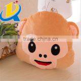 2016 Best Selling High Quality Plush Monkey Emoji Pillow thumbnail-6