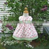 Top Quanlity Toddler Clothing Flower Printing Korea Children Clothes Wholesale Ruffle Boutique Clothes Sets thumbnail-1