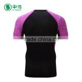 Fashion Design 100% Polyester Quick Dry Gym Wear Men Short Sleeve Fitness T Shirt thumbnail-5