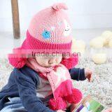 TC17004 Latest Fashion Funny Baby Fur Pom Pom Hat High Qulity Winter Warm Baby Beanie Hats Wholesale thumbnail-6