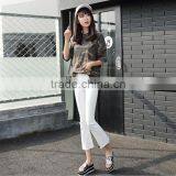 Zm40636b Women New Fashion Jeans Ninth Pants Ladies Summer Bell-bottoms Trousers thumbnail-5