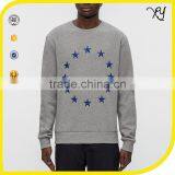 2017 Custom New Design Mens Plain Slim Fit Crewneck no Hood Sweatshirt thumbnail-1