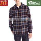 Blow 3dollar Oem Factory Yellow Plain Mens Flannel Shirt for Cheap Price thumbnail-1