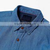 2016 New Fashion Casual Washed Mens Denim Shirts Wholesale thumbnail-3
