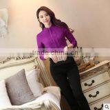 Custom Nice Quality Chantilly Formal Slim Fit Office Blouse for Lady Wholesale thumbnail-3