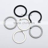 1inch 25mm Metal Flat Iron Round Split KeyRing Key Holder,Metal Keychain Accessories Nickle,black,matt Enamel RING-001 thumbnail-1