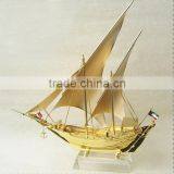 Crystal Base Golden Arab Boat