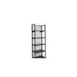 Supermarket and Store Metal Floor Display Stand Rack With 4 Adjustable Metal Shelves