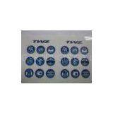 Printed Round Self Adhesive Window Stickers / Static Stickers For Car Glass Surface