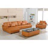 U. K. Home Decorators Living Room Furniture Genuine Leather Sofa a. L. 706 thumbnail-1