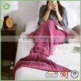 Burgundy Kids Handmade Mermaid Tail Blankets thumbnail-3