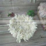 Curly Round Felted Blanket Basket Filler Newborn Wool Blanket Backdrop Photography Props Background Fully Wool Basket Stuffer