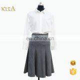 High Quality Elegant Office Knee Length Formal Stripe Trumpet Skirt thumbnail-1