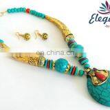 Indian Party Wear Fashion Jewelry-Indian Costume Jewelry-Indian Wholesale Beach Wear Necklace thumbnail-1