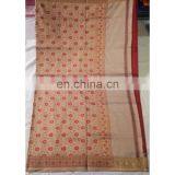 Women's Designer Wedding Wear Red Handmade Valkalam Banarasi Silk Bridal Saree Party Wear Dress thumbnail-2