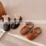 2020 New Girl Temperament Retro Princess Small Leather Shoes Children's Single Shoes Soft Sole Grandma Shoes thumbnail-2