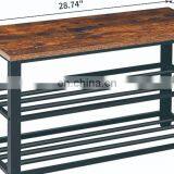 Custom industrial iron steel metal shoe rack designs modern simple shoe rack furniture manufacturers wholesale