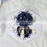Wedding Decoration Glass Candle Holder Plates Table Mirror Candle Plate thumbnail-2