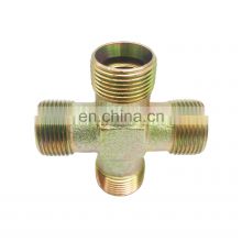 China Carbon Steel Union Cross With 4-way Press Pipe Fittings
