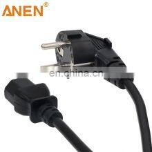Anen Ac Extension Euro Standard Waterproof Right Angle Plug Iec C13 Eu Power Cord Plug thumbnail-3