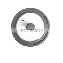 10 11 12 Inch Firm Silicone Edge Tempered Glass Universal Lids for Pots Pans and Skillets