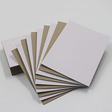 single side white paper in sheet lining paper grey back