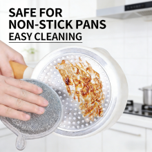 Powerful Cleaning Capacity Kitchen Cleaning Tools Bamboo Fiber Sponge Scrubber Dish Wash Sponge From Factory thumbnail-4