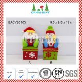Red and green small plush christmas gift box