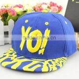 Fashion Lovely YO! Embroidery Design Boys Girls Summer Sun Hats thumbnail-3