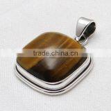 Fantasy Tiger Eye Pendant, Gemstone Silver Jewellery, Fine Silver Jewellery thumbnail-6