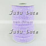 Elastic Lace - Lace Ribbon- Elastic by the Yard - Shiny Elastic - Stretch Lace - Stretchy White Lace thumbnail-5